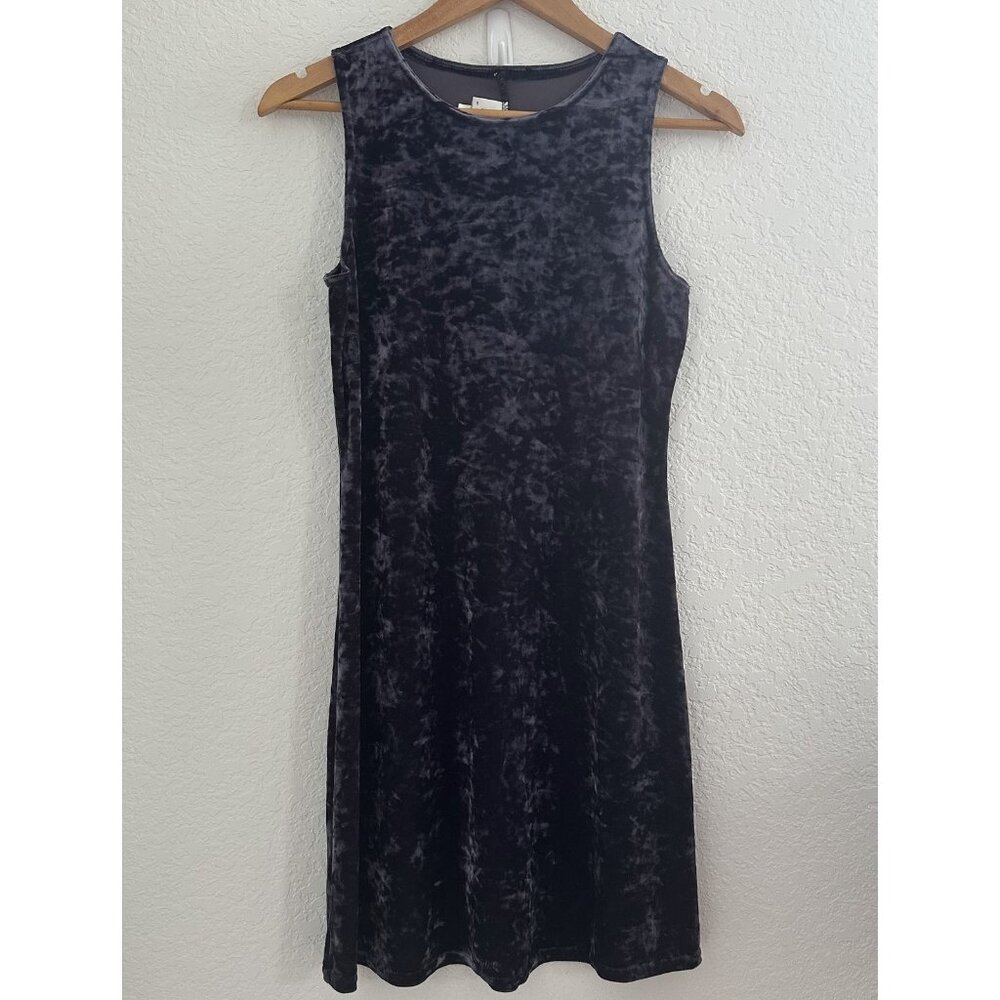 Byer Too Mini Dress Womens M Purple‎ Crushed Velvet Sleeveless Party 90s Y2K